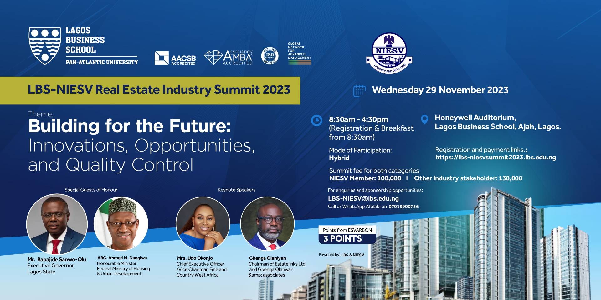 LBS Convenes Inaugural Real Estate Industry Summit in Partnership with NIESV