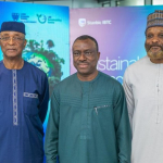 L-R: Prof Chris Ogbechie, Dean. Lagos Business School (LBS); Dr Demola Sogunle, CEO, Stanbic IBTC Holdings; and Mr Mohammed Aliyu, Country Officer, International Finance Corporation (IFC)